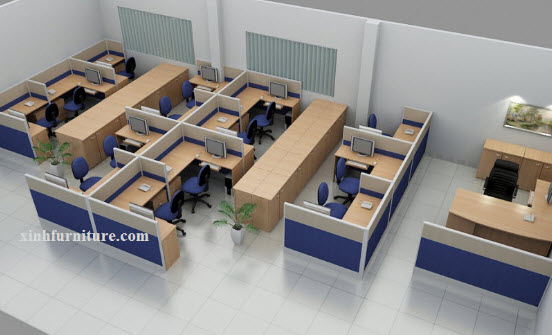 Phòng làm việc nhân viên - Xinh Furniture - Công Ty TNHH Nội Thất Xinh